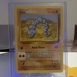 Pokemon TCG Base Set Onix 56/102 Regular Common 90 HP English - Image 1