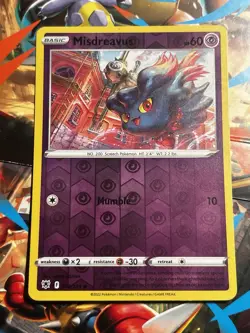 Misdreavus 058/189 Common Astral Radiance Pokemon Reverse Holo Near Mint NM - Image 1