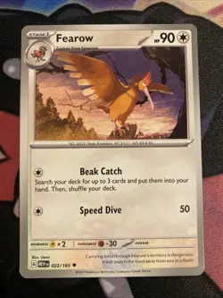 Pokemon TCG 151 Fearow 022/165 - Image 1