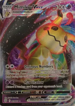 Mimikyu VMAX 069/172 Holo VMAX Rare Brilliant Stars Pokemon Holo Near Mint - Image 1