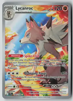 Lycanroc 166/159 Illustration Rare Journey Together Pokemon NM - Image 1