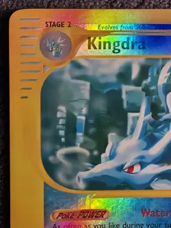2002 Kingdra 19/147 Aquapolis Reverse Holo Rare Pokemon Nintendo LP - Image 3