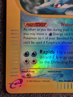 2002 Kingdra 19/147 Aquapolis Reverse Holo Rare Pokemon Nintendo LP - Image 4
