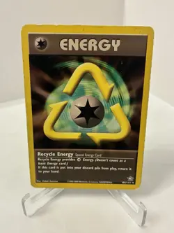 Pokemon TCG Neo Genesis Set Recycle Energy 105/111 Rare FREE SHIPPING - Image 1