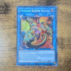 Yu-Gi-Oh Topologic Blaster Dragon BPRO-EN046 Secret Rare 1st Edition Link-5 - Image 1