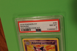 2016 POKEMON EVO PRERELEASE KIT NIDOKING #45 PSA 8 - Image 2