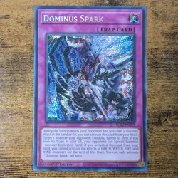 Yu-Gi-Oh Dominus Spark BLZD-EN077 Blazing Dominion Secret Rare 1st Edition Trap - Image 1