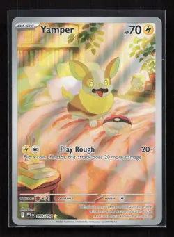 Yamper 099/094 Illustration Rare Phantasmal Flames Pokemon NM - Image 1