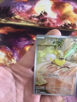 Yamper 099/094 ME02: Phantasmal Flames Pokemon Card Illustration Rare IR NM (1) - Image 2