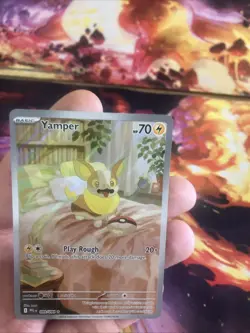Yamper 099/094 ME02: Phantasmal Flames Pokemon Card Illustration Rare IR NM (1) - Image 3