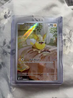 Pokemon Mega Evolutions Phantasmal Flames Yamper 099/094 Illustration Rare - Image 1