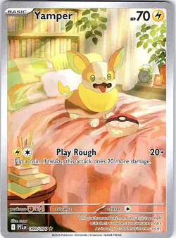 Pokemon 099/094 Yamper - Illustration Rare ME02: Phantasmal Flames PFL Lightning - Image 1