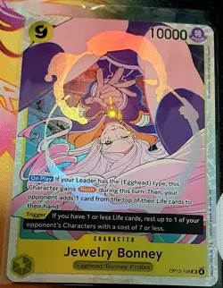 🔥 One Piece TCG OP13-108 Jewelry Bonney Card- Super Rare - Foil - 4x Playset 🔥 - Image 2