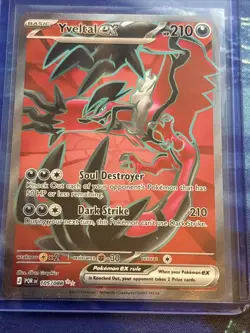 Pokemon TCG Yveltal EX 105/088 Perfect Order Ultra Rare Full Art NM - Image 1
