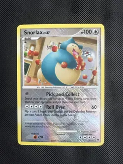 Pokemon TCG Snorlax 33/111 Crosshatch Holo League Promo LP - Image 1