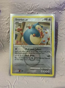 Snorlax Lv. 37 33/111 Rising Rivals League Promo Crosshatch Holo Pokemon Card - Image 1