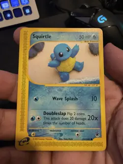 Squirtle 131/165 Expedition Non Holo Rare Pokemon Base Set e-Reader Yuka Morii - Image 1