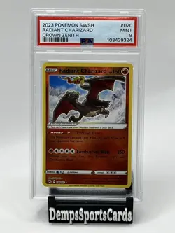 2023 Pokemon SWSH Radiant Charizard Crown Zenith 020/159 PSA 9 MINT - Image 1