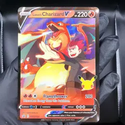 Pokemon Lance's Charizard SWSH133 Promo Celebrations Holo - Image 1