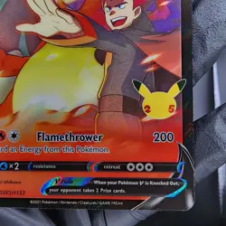 Pokemon Lance's Charizard SWSH133 Promo Celebrations Holo - Image 4