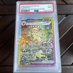 2025 POKEMON PRISMATIC EVOLUTIONS SPECIAL ILLUSTRATION RARE LEAFEON EX PSA 9 - Image 1