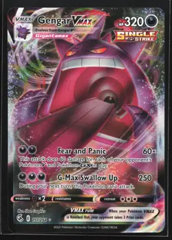 Pokemon Gengar VMAX 157/264 Fusion Strike Ultra Rare Full Art Holo NM - Image 1