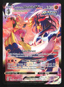 Pokemon Rapid Strike Urshifu VMAX TG21 Brilliant Stars Ultra Rare Holo LP - Image 1
