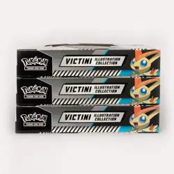 LOT OF 3 Pokemon Victini Illustration Collection Boxes - SEALED - Image 1
