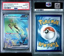PSA 10 GEM MINT Iron Leaves ex SIR Temporal Forces Pokemon 203/162 - Image 3