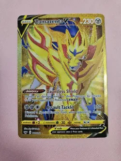 Pokemon TCG Zamazenta V Sword & Shield Base Set 212/202 Holo Secret Rare - Image 2