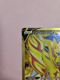 Pokemon TCG Zamazenta V Sword & Shield Base Set 212/202 Holo Secret Rare - Image 4