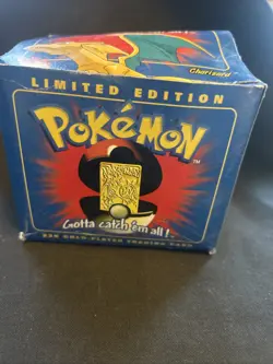 Pokemon Charizard 1999 23k Gold Plated Trading SEALED NEVER OPEN - Image 3