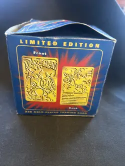 Pokemon Charizard 1999 23k Gold Plated Trading SEALED NEVER OPEN - Image 4