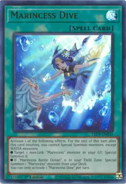 Yugioh! LP Marincess Dive - LED9-EN035 - Ultra Rare - 1st Edition Lightly Played - Image 1