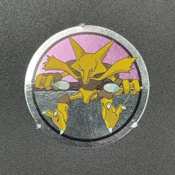 Alakazam Pokemon Paper Ginpika Medal Card Nintendo Japanese Rare TCG S206-75 - Image 3