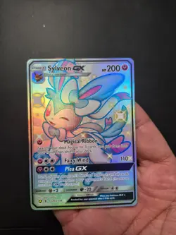 Sylveon GX SV76/SV94 Hidden Fates: Shiny Vault Holo perfect 10/10 Card - Image 2