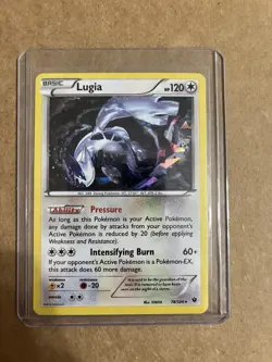 Lugia 78/124 - XY Fates Collide Cracked Ice Holo Pokemon Card - Near Mint - Image 1