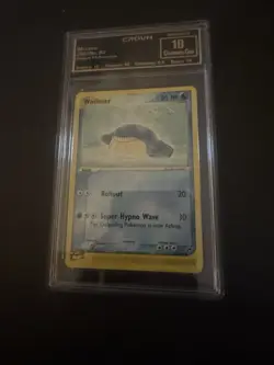 Pokemon TCG Wailmer EX Sandstorm Card 83/100 Common Crowned Gem 10 - Image 1