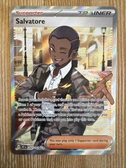 Salvatore - 202/162 - Pokemon Temporal Forces Full Art Trainer Card NM - Image 1