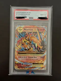 Pokemon TCG M Charizard EX Holo Ultra Rare Card Evolutions 2016, 13/108 PSA 10 - Image 1