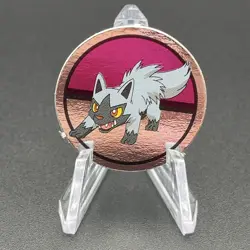 Poochyena Pokemon Paper Ginpika Medal Card Nintendo Japanese Rare TCG S206-72 - Image 1