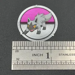 Poochyena Pokemon Paper Ginpika Medal Card Nintendo Japanese Rare TCG S206-72 - Image 2