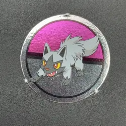 Poochyena Pokemon Paper Ginpika Medal Card Nintendo Japanese Rare TCG S206-72 - Image 3