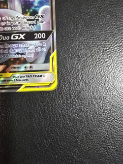 Pokemon TCG Mewtwo & Mew GX Tag Team Holo Card - Image 3