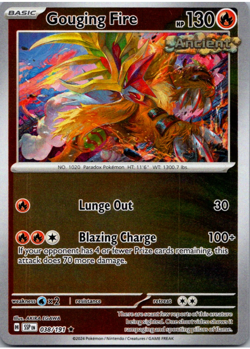 Gouging Fire 038/191 | Surging Sparks | Rare Reverse Holo | NM Pokemon Card - Image 1