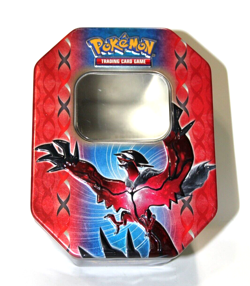 Pokemon Trading Card Game Storage Box Tin Metal Case Salamencel Empty No Cards - Image 1