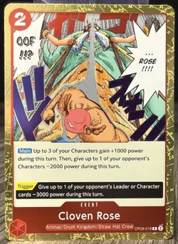 Cloven Rose OP08-018 Two Legends Foil One Piece Card Game - Image 1