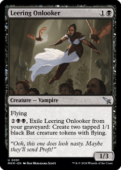 x1 Leering Onlooker - Murders at Karlov Manor - NM - MTG - Image 1