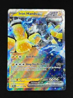Iron Hands ex 031/131 Holo Double Rare Prismatic Evolutions Pokemon NM - Image 1