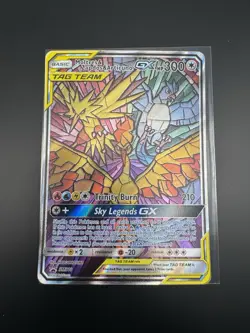 Pokemon TCG Moltres & Zapdos & Articuno Black Star Promo SM210 Hidden Fates - Image 3